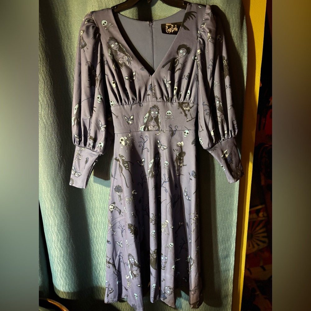 La Femme En Noir x Corpse Bride Dress w/ belt NWT - Picture 2 of 12